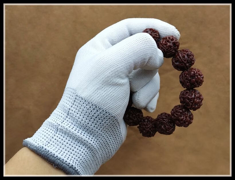 手套纳米核桃金刚抛光包浆盘玩大号星月菩提紫檀佛珠手串纳米手套10双