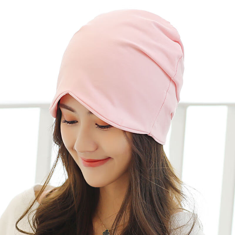 斐珺服饰配件新品空调帽子遮眼睡帽男女遮光睡眠包头帽子韩版潮套头帽