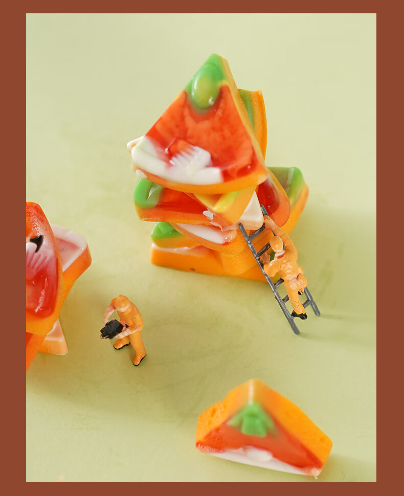 披萨糖橡皮软糖胶型凝胶糖果qq糖 15克*40袋 挂条 儿童零食 5袋披萨糖