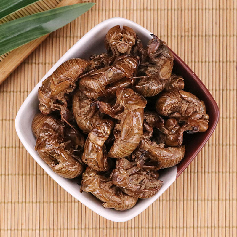 中药材天然蝉蜕100g蝉脱金蝉衣金蝉壳蝉皮蝉壳蝉衣 知了皮知了壳