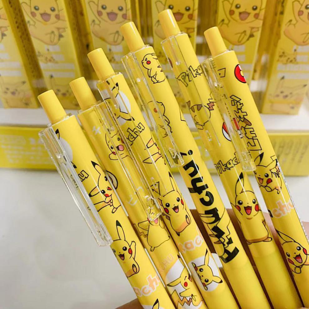 5考试专用笔ins中性笔黑色头笔 秋子皮卡丘按动笔4支不重复 只要1支