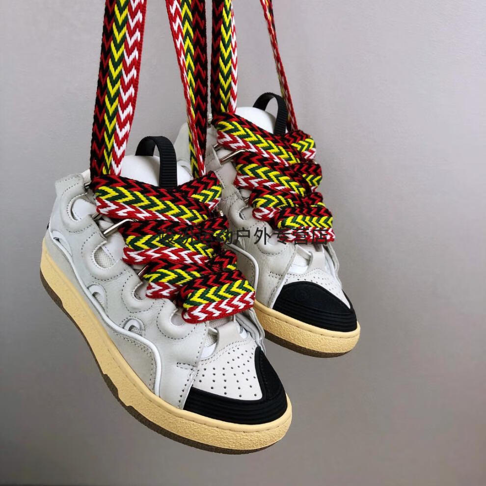 小鬼王琳凯同款纯原lanvin浪凡面包鞋时尚新款浪凡面包鞋拼色厚底德训