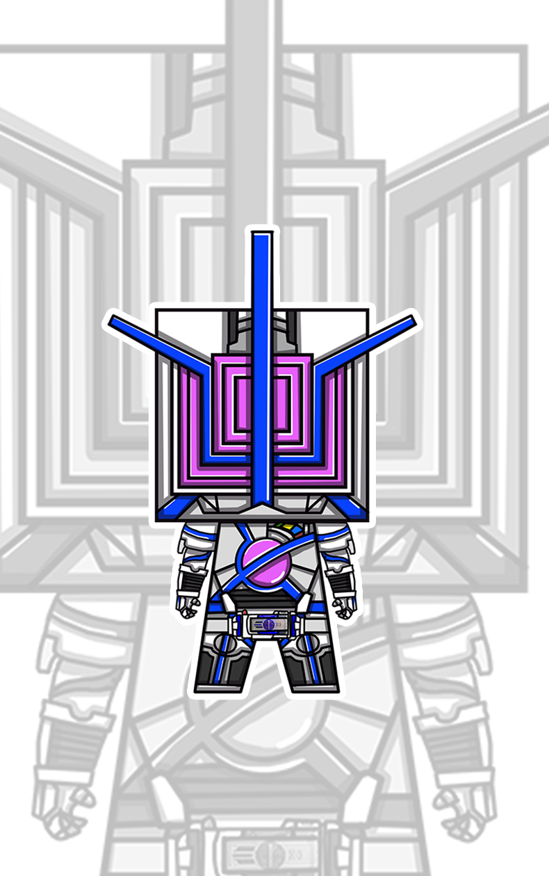 假面骑士纸模型decade拼装动漫zero-one纸模diy手工纸模手办立体 讯【