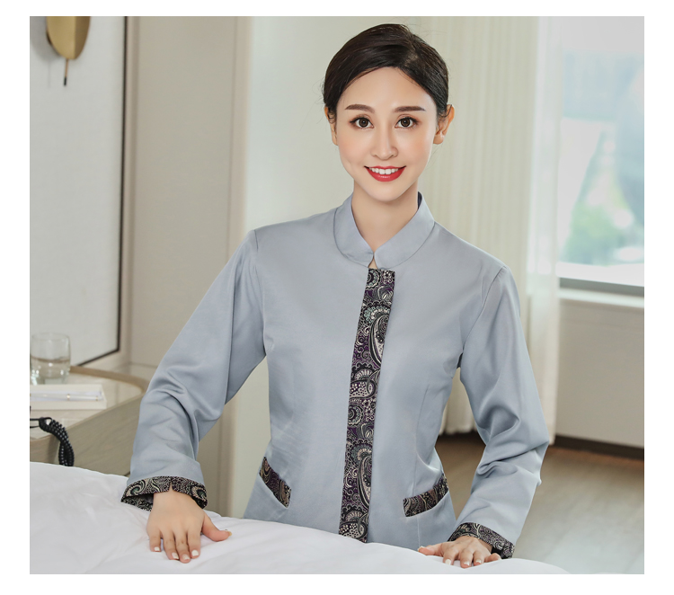 工作服长袖套装】特色保洁秋冬女酒店客房家政小区物业保洁阿姨工服