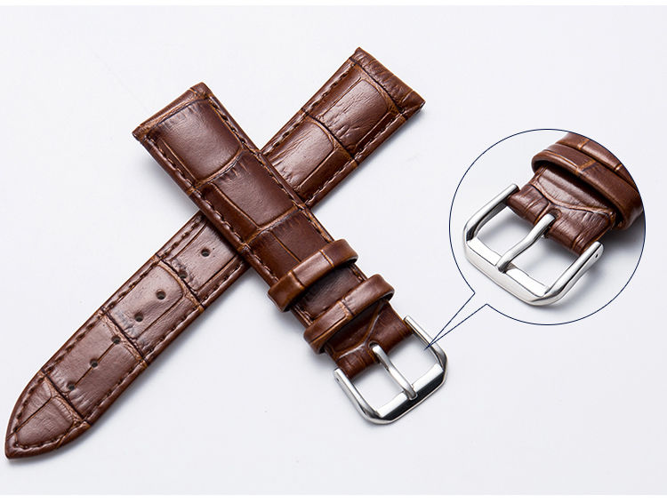 2022代用天梭浪琴卡西欧dw手表带皮带女款男士表链针扣配件1214二层皮