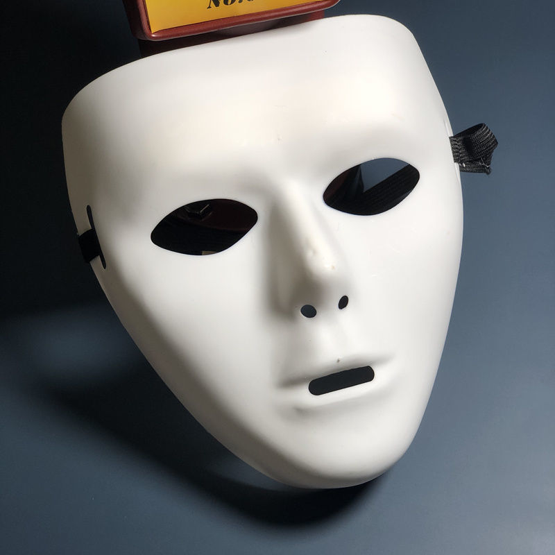 精选面具男女小丑笑脸蛭子v字仇杀队cos动漫无脸男半脸道具派对万圣节