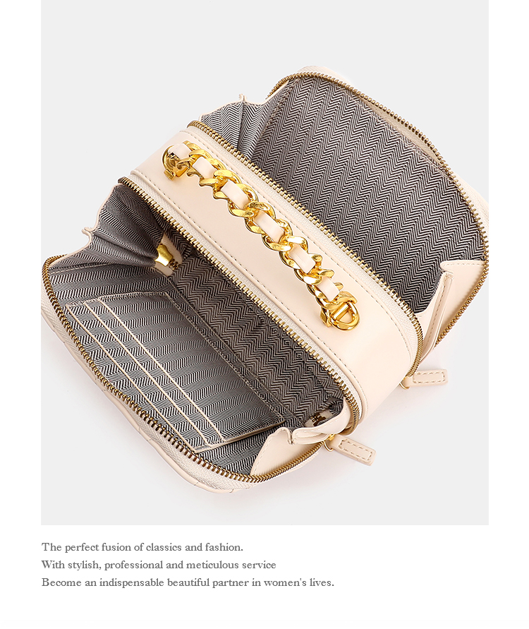 macjabags女包款小香风设计手提单肩菱格包气质链条通勤斜跨包包黑色