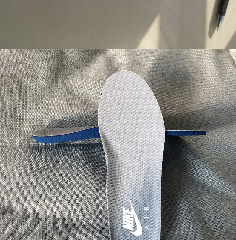 适配耐··克鞋垫男女原厂篮球鞋垫airmax空军一号react鞋垫 蓝色白标
