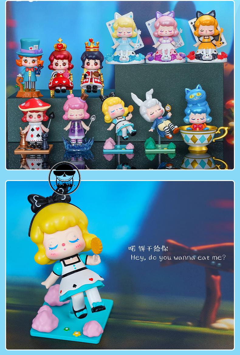magi麦琪爱丽丝梦游仙境盲盒人偶可爱少女潮玩公仔娃摆件礼物3个盲盒