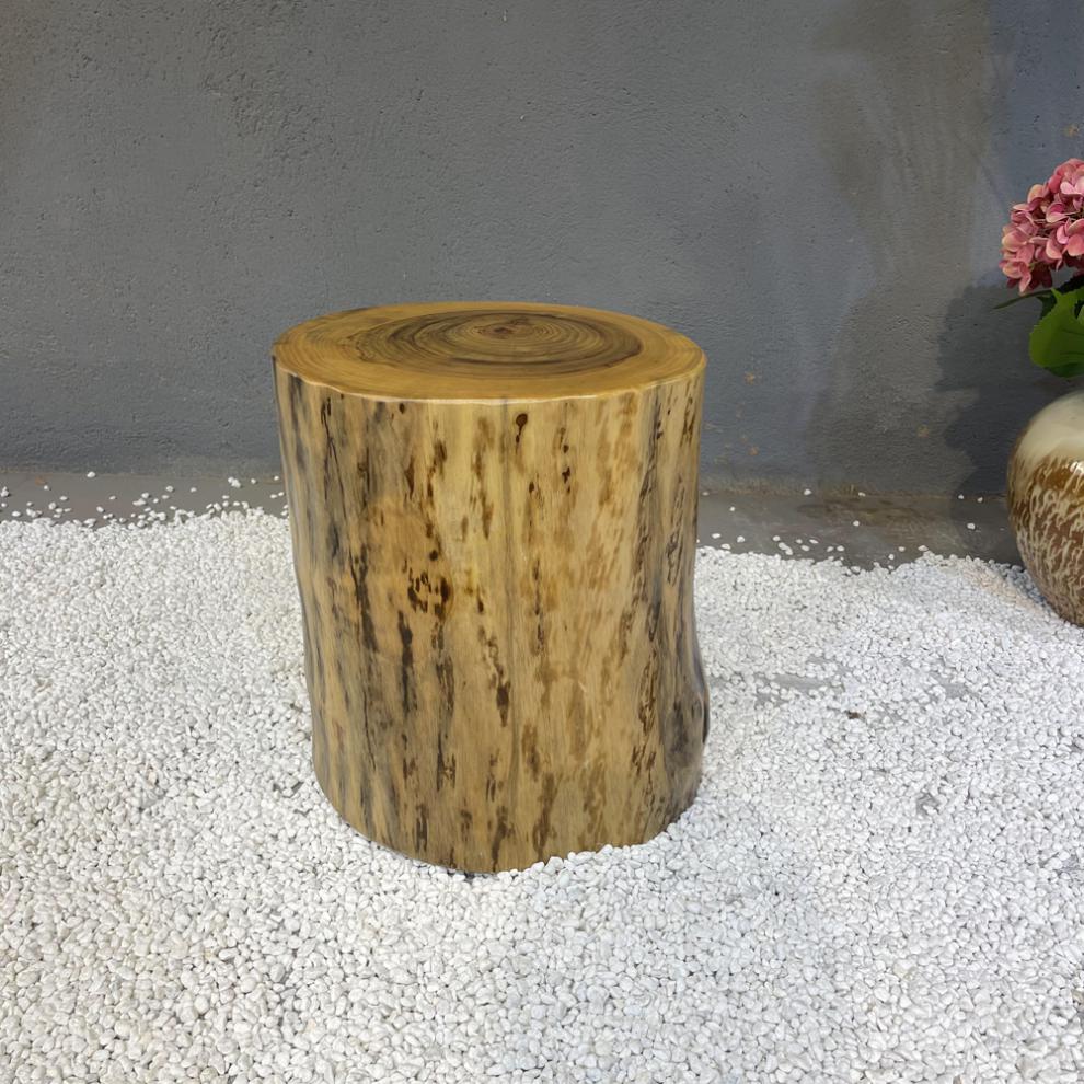 香樟木圆凳实木木墩客厅木凳花架木桩树墩坐凳换鞋凳根雕摆件高12直径