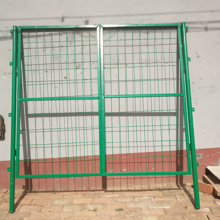 隔离网片门浸塑门果园围栏门护网盗门院子门简易护栏铁网门25米宽18米