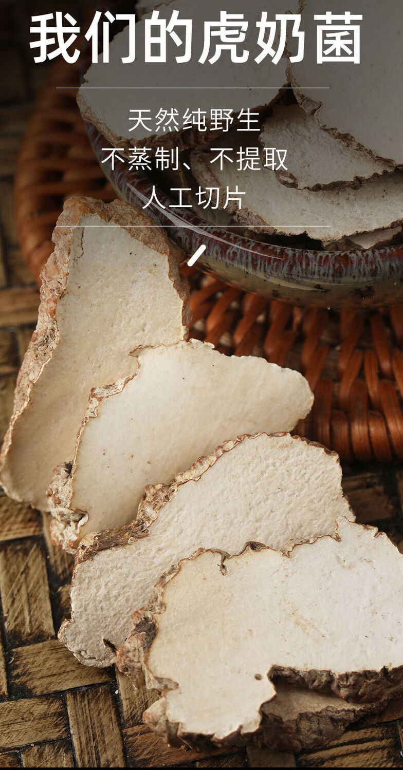 虎奶菌马来西亚虎乳菌虎奶大片配海底椰儿童咳嗽煲汤 精选虎乳菌半斤