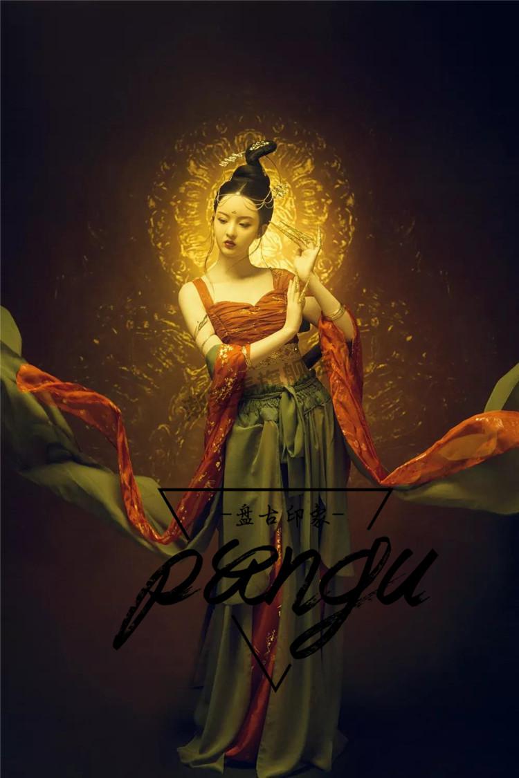 品质保证】 敦煌飞天舞蹈汉服 影楼摄影写真女古装主题汉服唯美敦煌