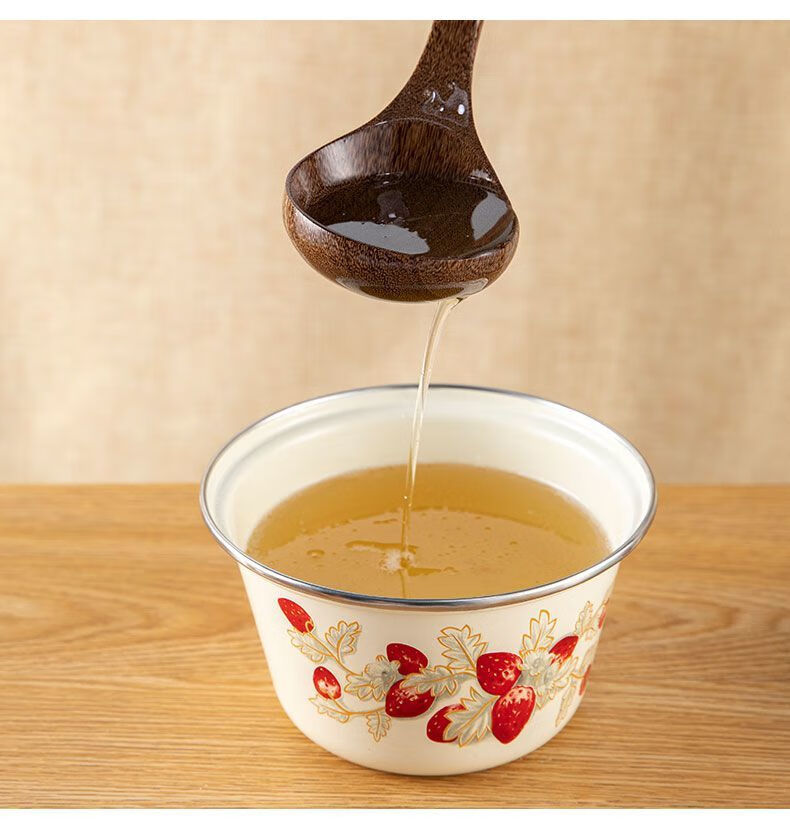 汉泊科家用搪瓷盆带盖加厚怀旧老式厨房猪油盆洋瓷盆装猪油罐 加高