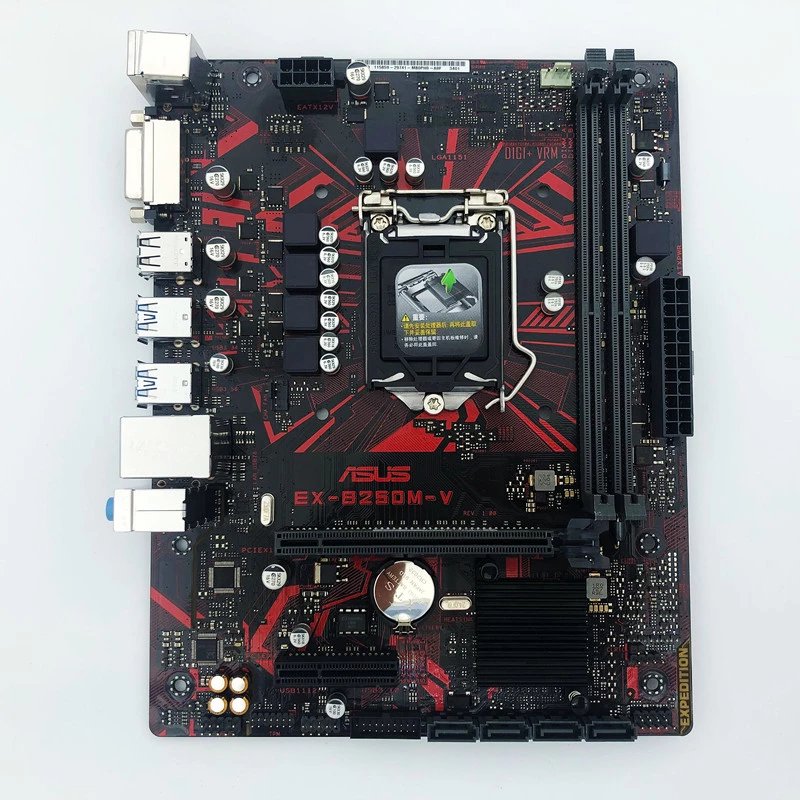 适用华硕()全新华硕主板b250m-k/j/a/v/kylin/pixiu1151针台式机电 天