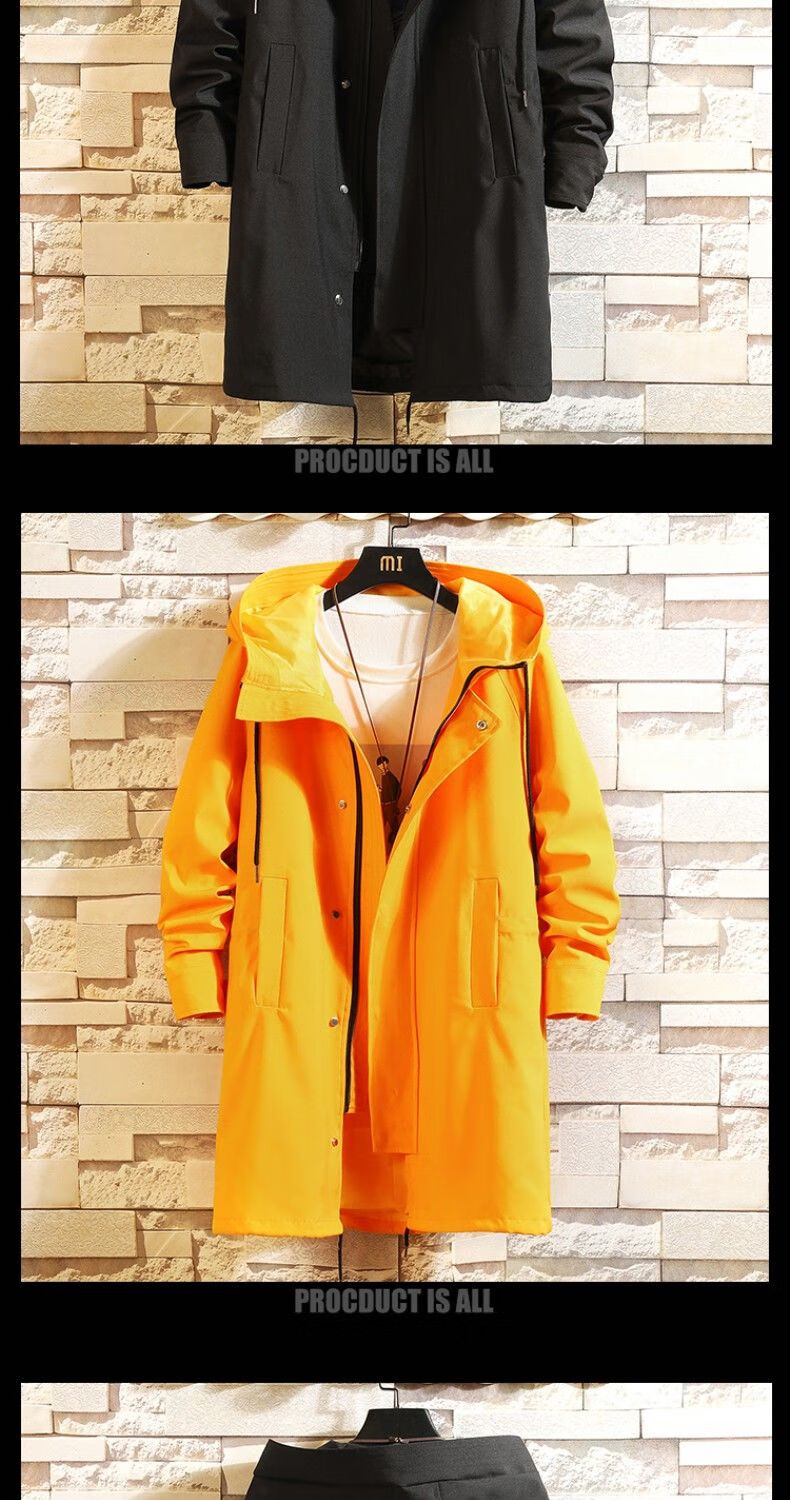 韩商言吴白全职高手叶修杨洋同款风衣男士连帽中长款外套青年衣服