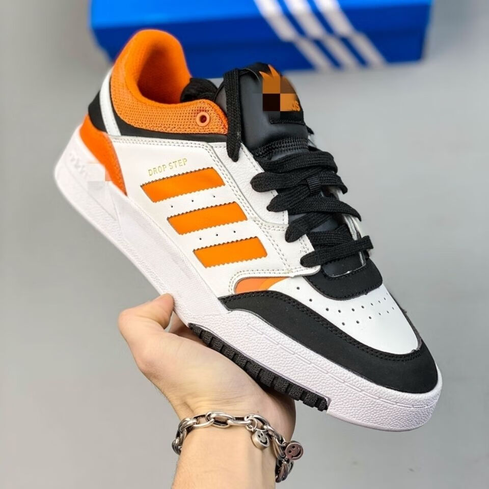 三叶草男鞋陈奕迅高帮运动鞋dropstep男女休闲板鞋皮面防寒滑板鞋 36