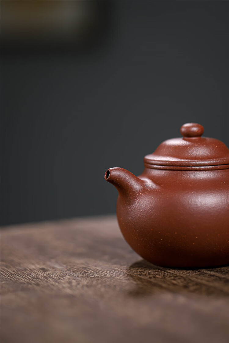 宜兴紫砂壶原矿降坡泥莲子140ml潮汕家用简约功夫茶具小容量茶壶功夫