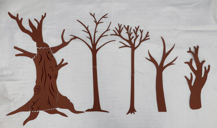 可狄 写古诗树墙贴愿望目标成长心愿许愿树形树干贴纸小学教室装饰