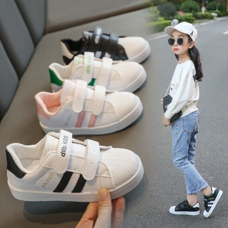 新年装儿童板鞋2021秋冬新款女童运动鞋软底经典款球鞋学生休闲鞋鸟之