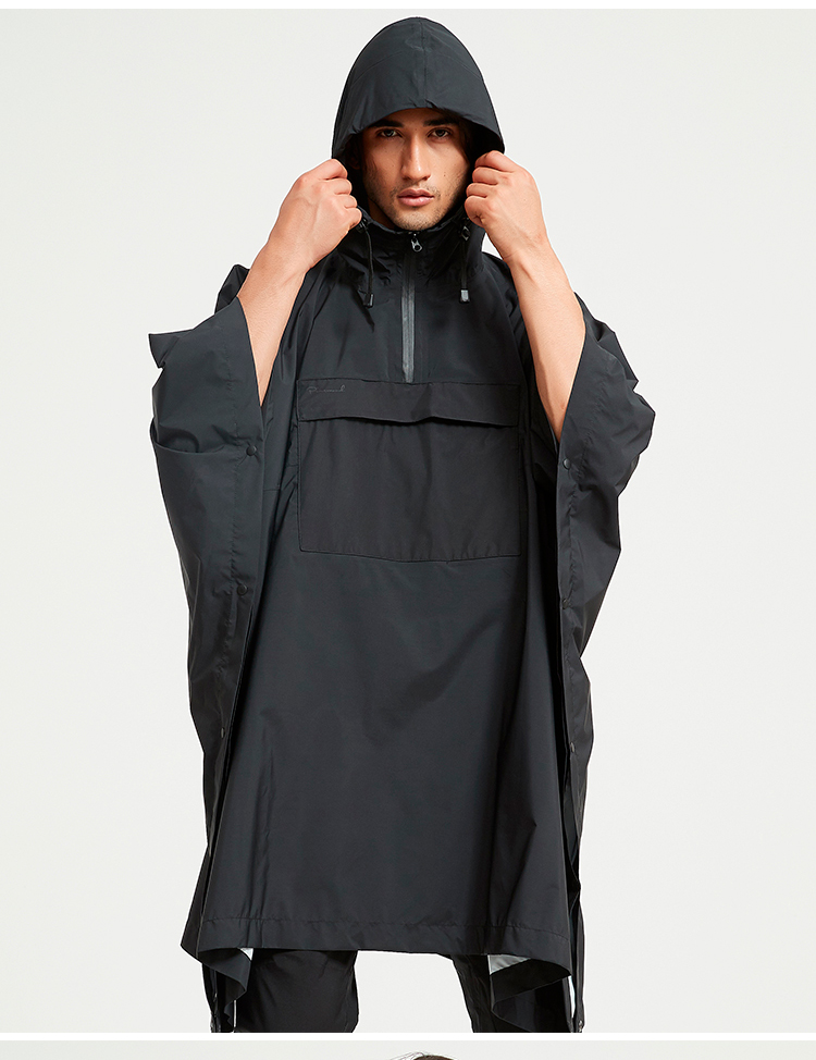 战术雨衣披风户外战术雨披露营雨衣gtx防暴雨骑行披风防水斗篷多功能