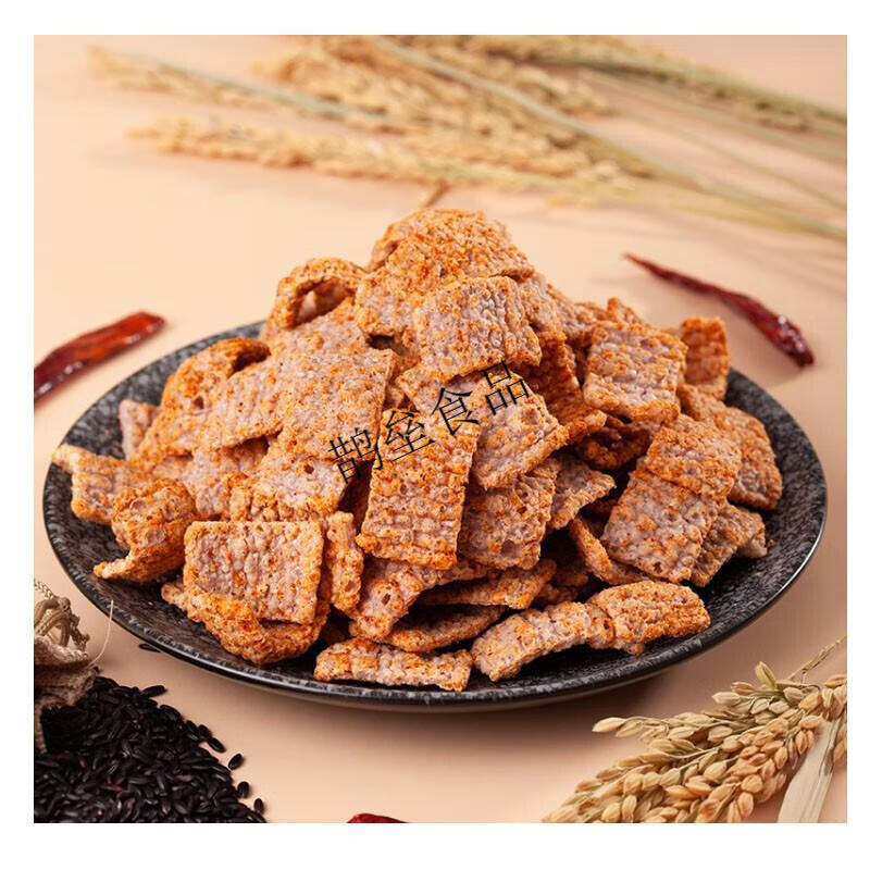 川洋黑米锅巴四川特产小吃成都食麻辣休闲怀旧小包装30g袋装 香葱30g*