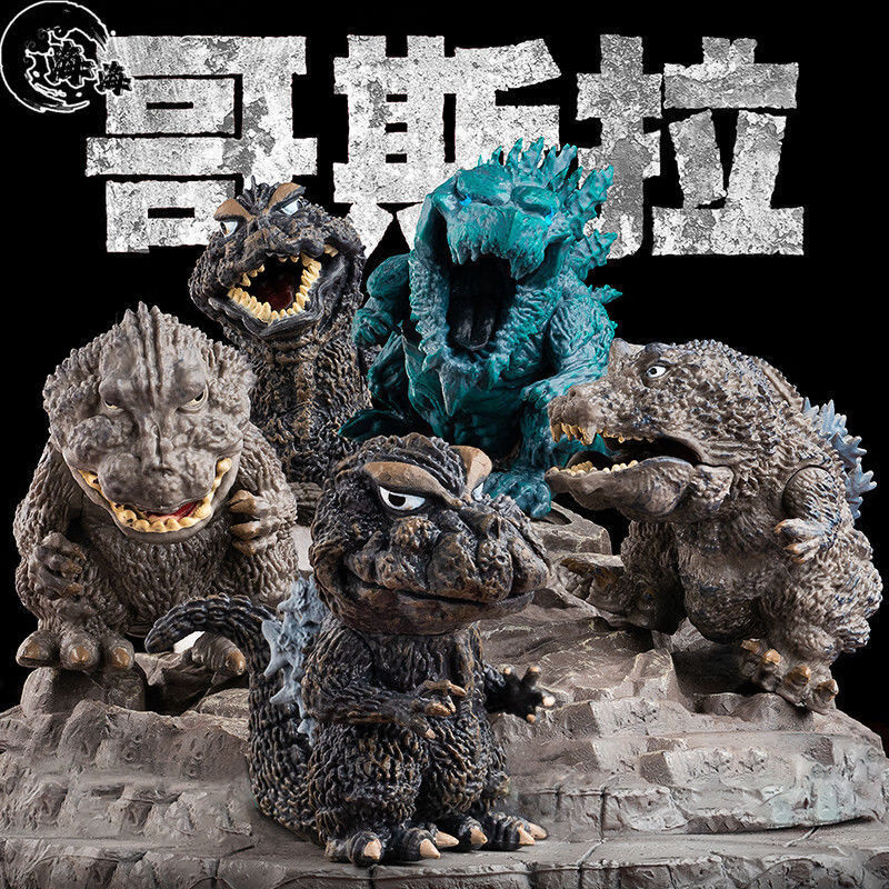 盲盒 哥斯拉大战金刚玩具怪兽电影模型公仔玩具汽车摆件甄萌【图片