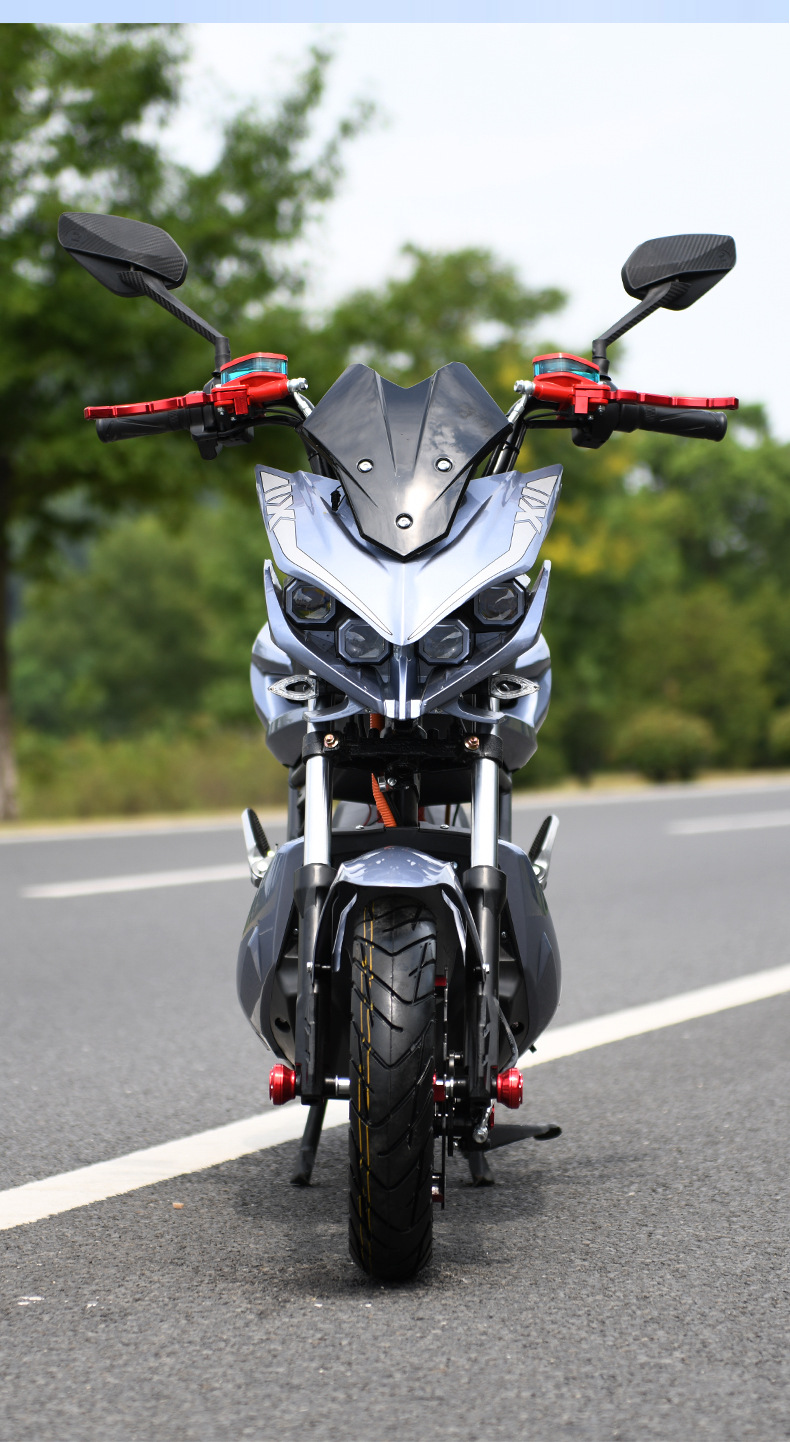 72v小战狼电动车成人踏板电摩电瓶车高速电动摩托车锂电长跑王加强版