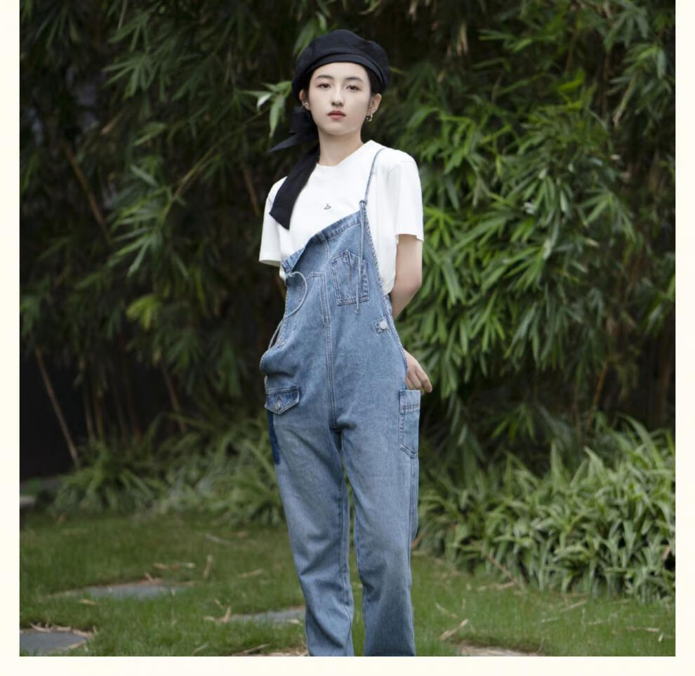 【闪电发货】张子枫同款衣服向往的生活白纯棉t恤女文艺简约百搭宽松