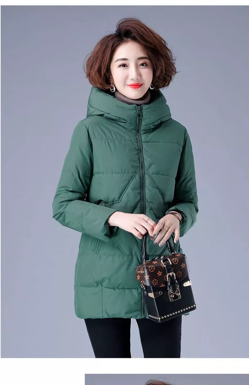 轻奢时尚减龄秋冬装外套40岁30岁穿的小棉袄女短款棉衣中年人轻薄棉服