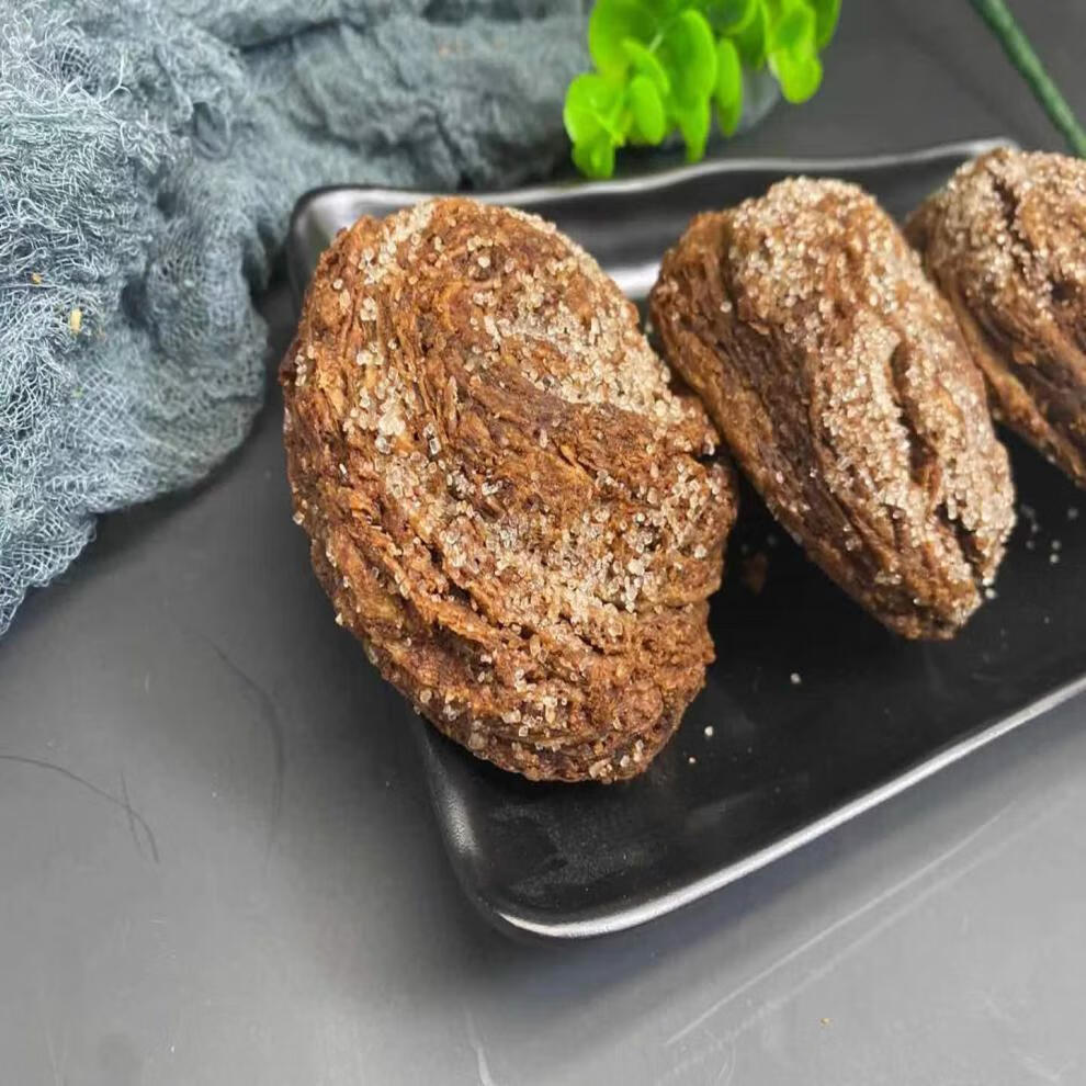 小吃烧饼老螺丝转清真食品新鲜麻酱甜口 白砂糖螺丝转烧饼10个【图片