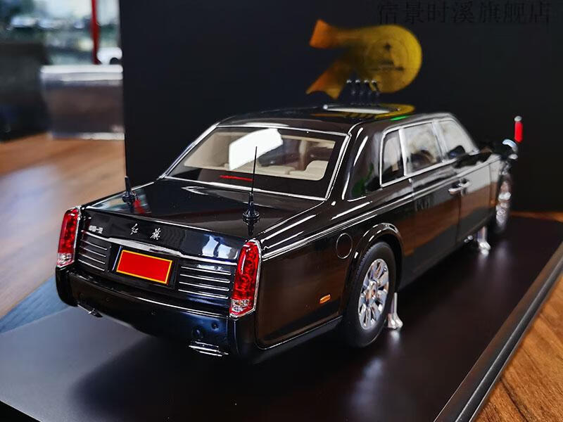 红旗l5车模世纪龙 1:18 70周年红旗检阅车2019款 阅兵 红旗ca7601