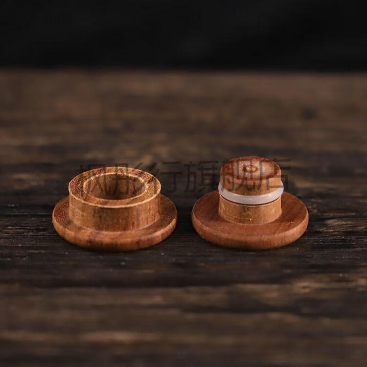 酒葫芦塞子葫芦镶口配件实木传统中式酒葫芦塞子中接口盖胡芦头配件