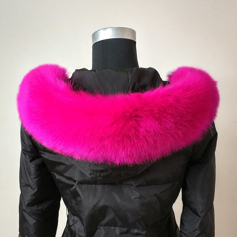 新品毛领单买服毛领单买通用仿狐狸毛貉子毛领女士假领子毛领子帽条领