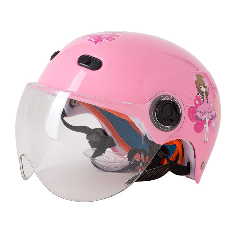 儿童电动电瓶车头盔灰女孩男孩夏季天四季通用全盔可爱宝宝安全帽粉色