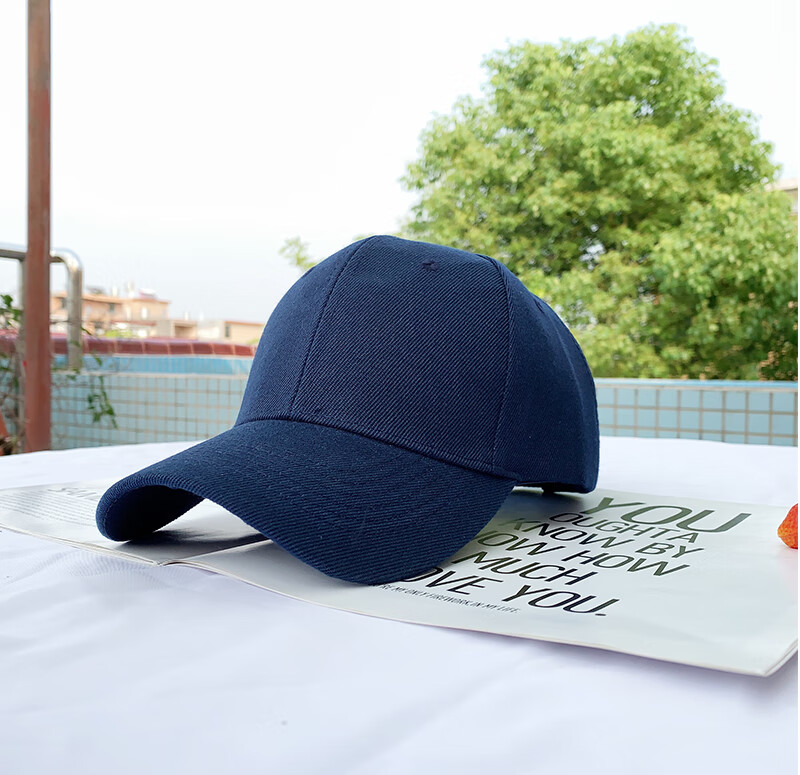 兴班【充气包装】光板帽子男女韩版纯色鸭舌帽百搭防晒户外硬顶棒球帽