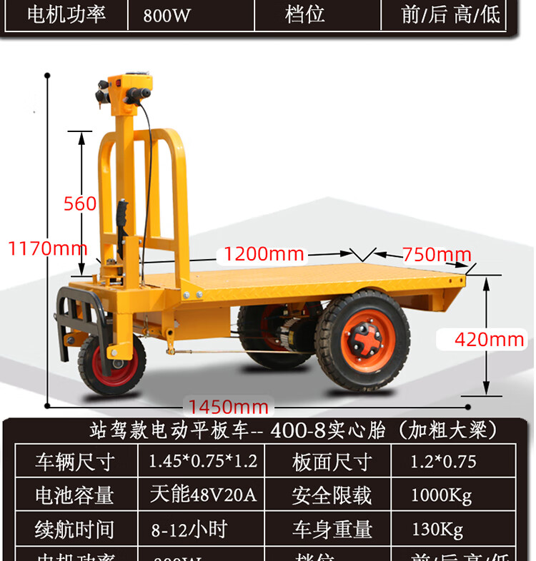 工地电动斗车建筑工地电动手推车三轮斗车平板搬运车拉砖拉沙车养殖拉