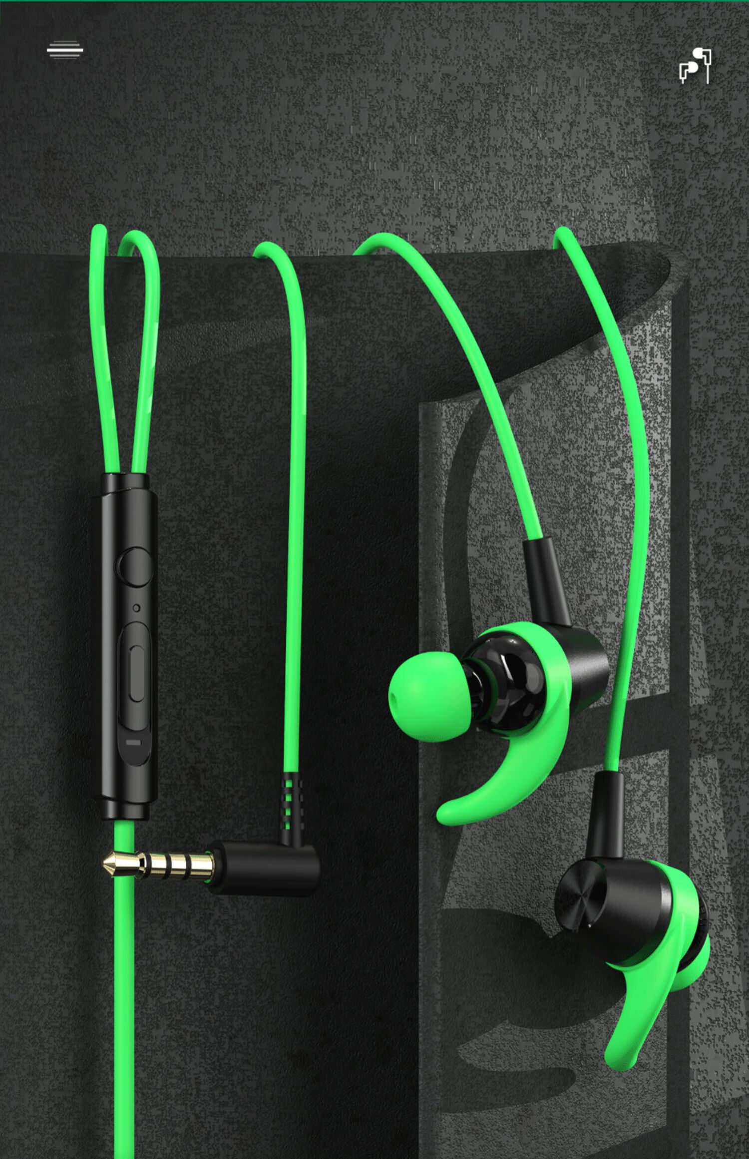 黑鲨43通用游戏耳机有线入耳式弯头带麦吃鸡专用听声辩位和平精英电竞