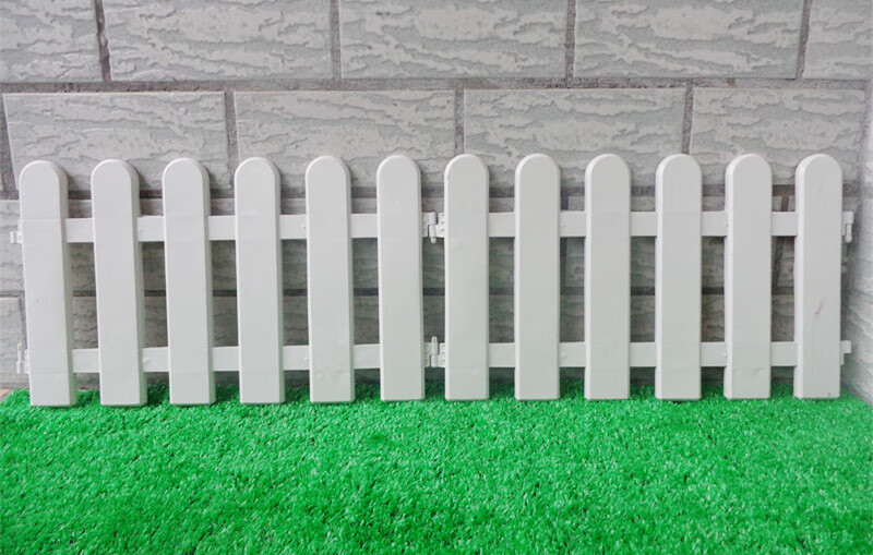 塑料栅栏围栏庭院白色栅栏装饰花园花坛幼儿园圣诞围栏栅栏小篱笆 特
