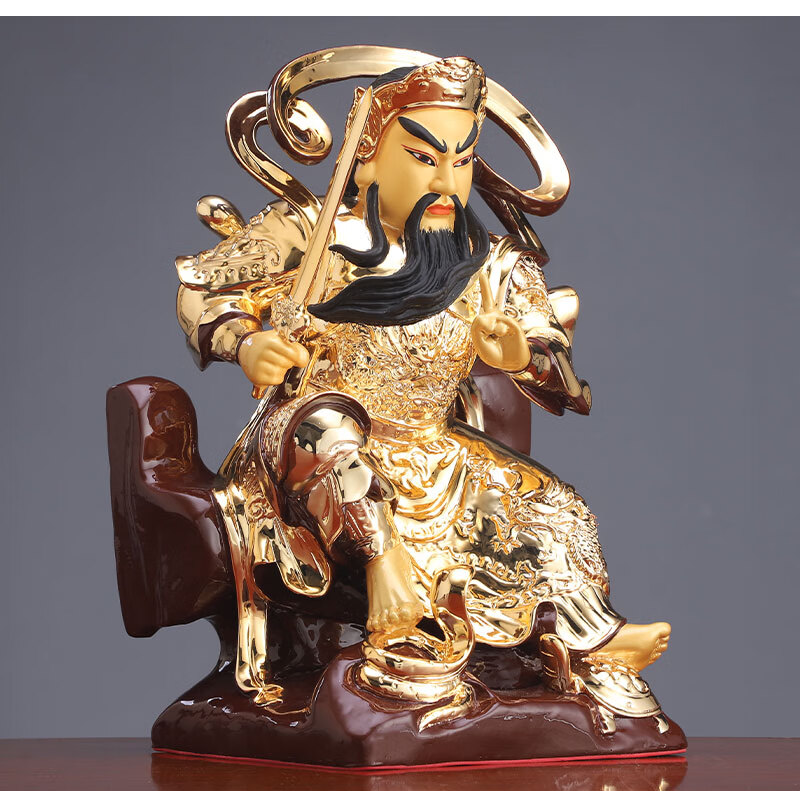 鎏金玄武大帝道教玄天帝武当山玄武祖师爷摆件 12寸玄天帝hd150【图片