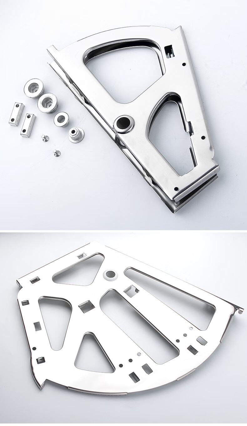 晋百年 不锈钢翻斗鞋柜五金配件 旋转下翻鞋架斜插式鞋柜单层双层翻转