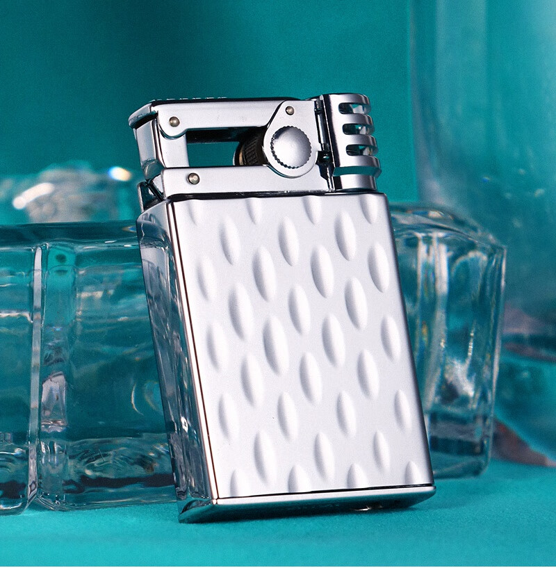 marvelous玛乐思打火机煤油防风纯铜火机银色拉丝l型个性创意拉丝镀铬