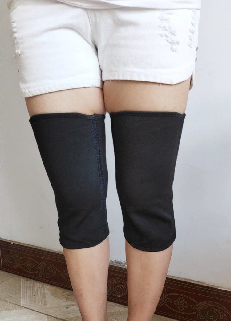 棉保暖加绒睡觉男女老寒腿套膝盖炎骑车学生防风灰色套筒款不加绒xxl