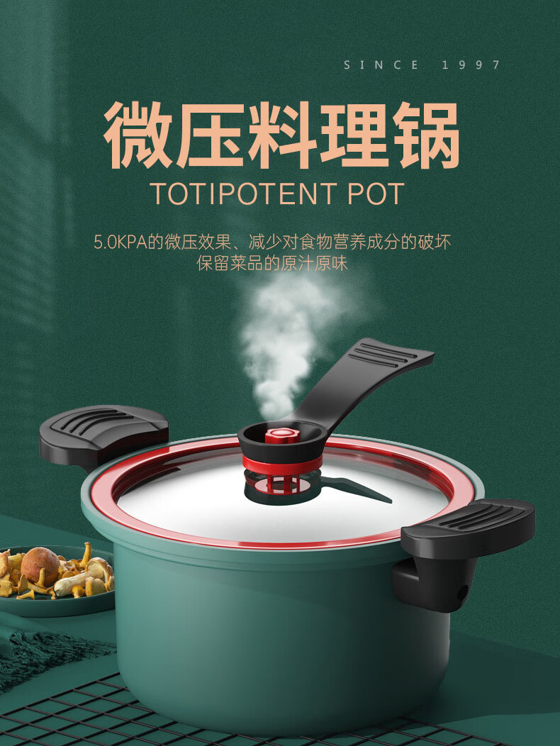 菲仕乐高压锅新型德国多功能微压锅家用不红压力汤锅高压锅电磁炉燃气
