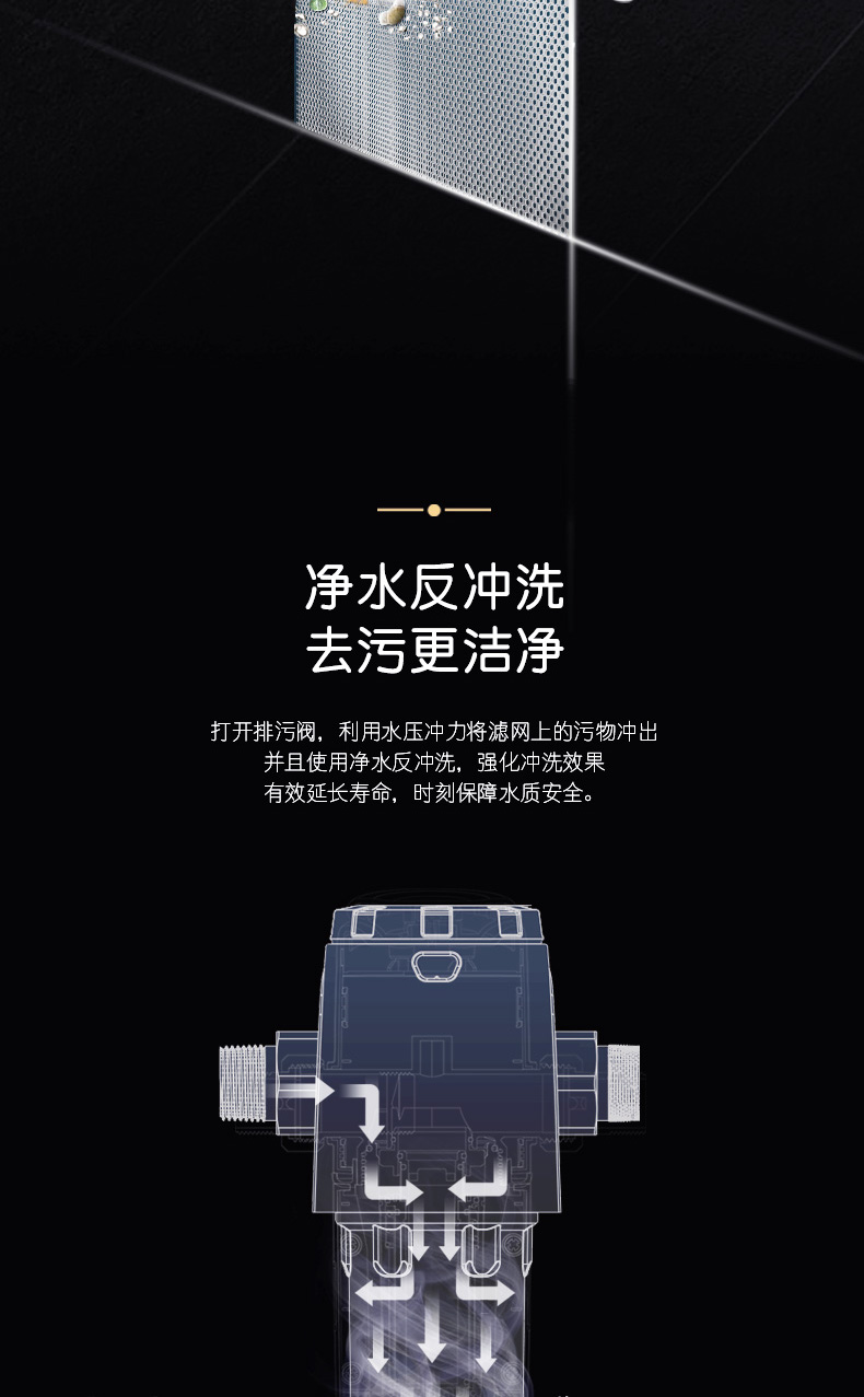 卡萨帝前置过滤器卡萨帝前置过滤器水路保护器净水器家用全屋自来水
