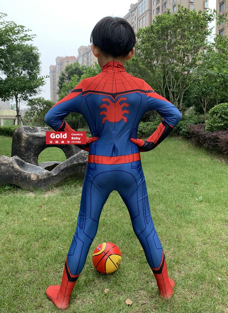 京选蜘蛛侠衣服连体衣儿童大人蜘蛛侠钢铁战衣英雄远征连体衣彼得帕克