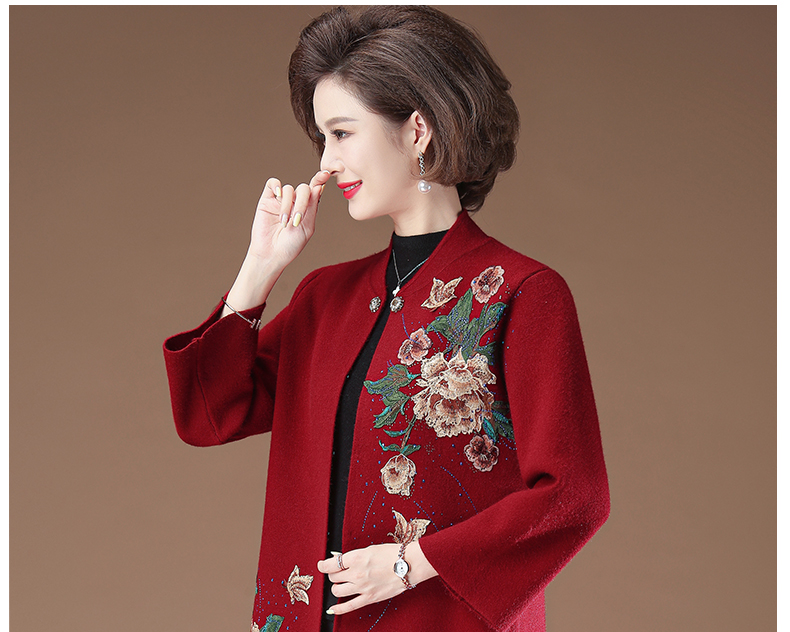 喜婆婆婚宴时尚礼服两件套秋冬季小个子婚礼妈妈装贵婚礼服结婚洋气