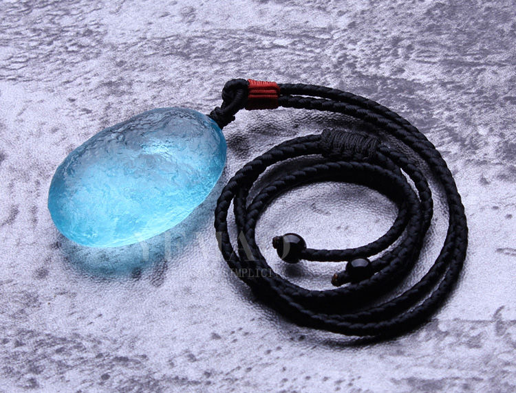 俄罗斯蓝陨石吊坠宇宙能量石挂件陨星项坠男女款项链1518克系挂绳一件