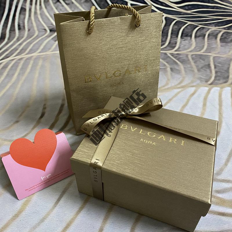 宝格丽香水礼盒空盒包装盒专柜bvlgari纸袋礼品盒手提袋包装袋子盒子