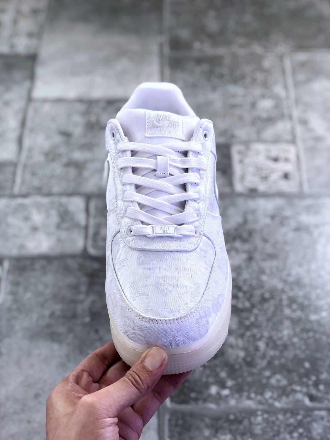 耐克男女af1陈冠希同款白丝绸低帮板鞋空军一号休闲运动鞋ao9286-100